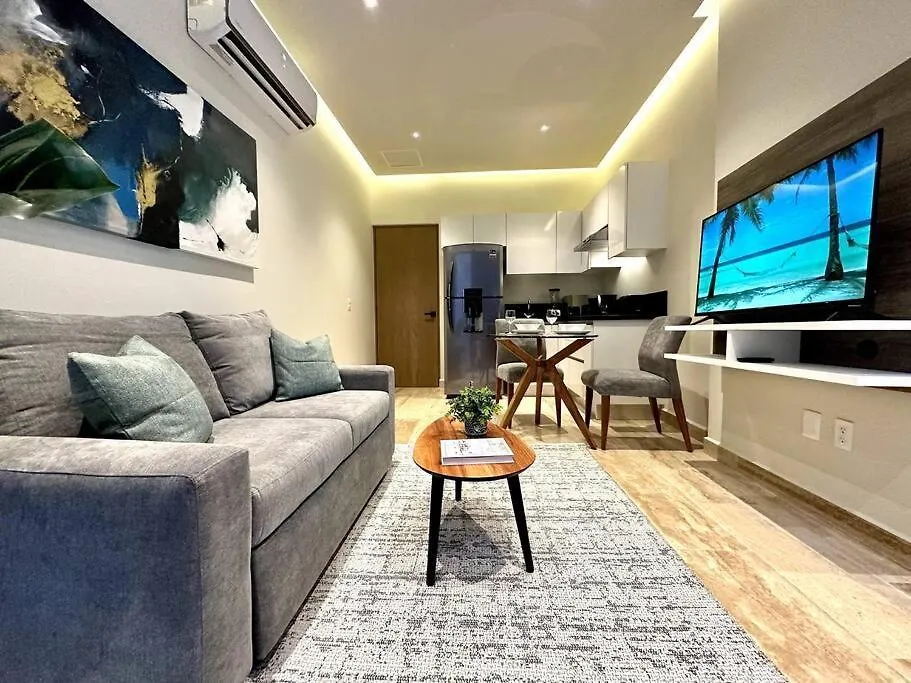 Modern Loft With Rooftop Pool & Gym By Solmar Rentals Playa del Carmen Apartment