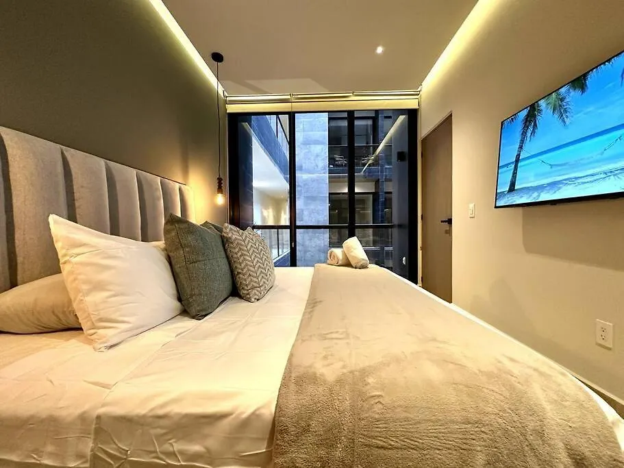 Modern Loft With Rooftop Pool & Gym By Solmar Rentals Playa del Carmen Mexico