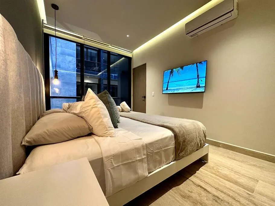 Modern Loft With Rooftop Pool & Gym By Solmar Rentals Playa del Carmen Apartment