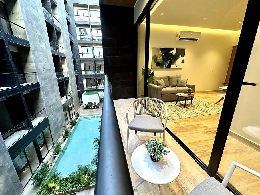 Modern Loft With Rooftop Pool & Gym By Solmar Rentals Playa del Carmen Mexico
